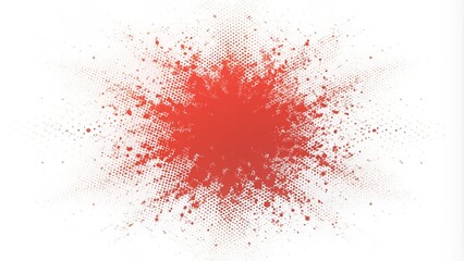 red ink splat