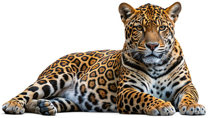 Obraz premium Cheetah isolated on white, transplant png.