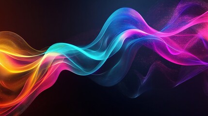 Colorful Wave Abstract Background for Design Projects