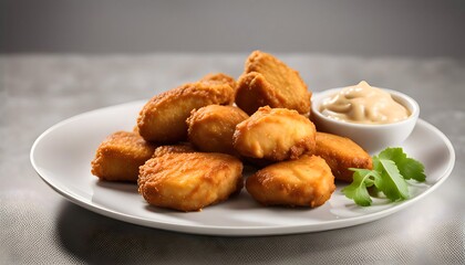 Crispy Chicken Nuggets with Creamy Dip
