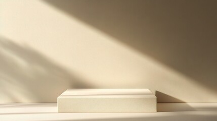 Minimalist Display Platform with Soft Shadows