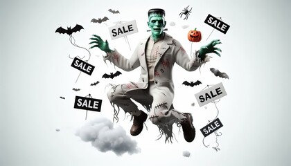 Frankenstein Halloween Sale.