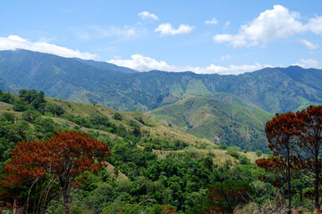 View of the mountains along Nueva Vizcaya highway.