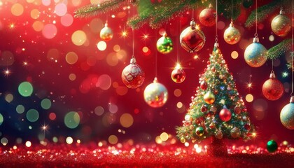 3d metallic red gold noel father christmas conceptual scene with gifts