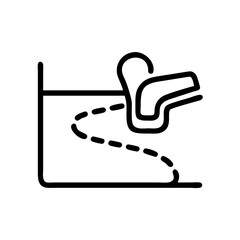 Obraz premium track-icon