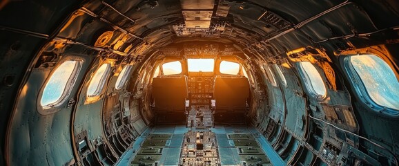 Abandoned Airplane Interior