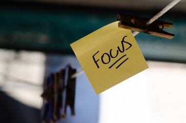 Motivational Word In A Yellow Square Paper Outdoor Composition