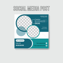CREATIVE CORPORATE SOCIAL MEDIA POST DESIGN 