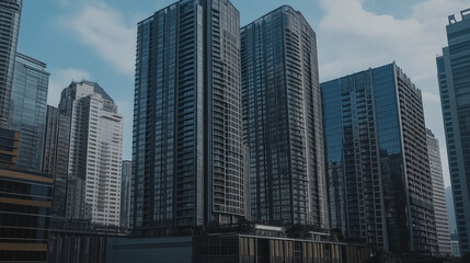Fototapeta premium city skyscrapers