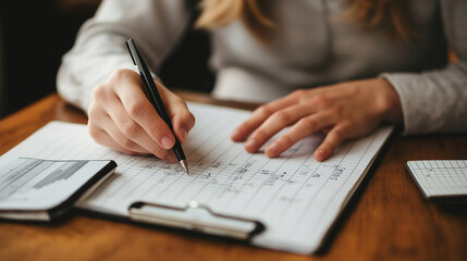 close up of a person working