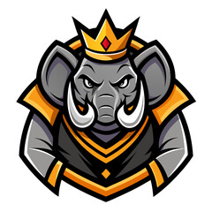 This vector illustration features a wild tiger head mascot with a tattoo design and a skull incorporating black wings, blending animal and monster elements