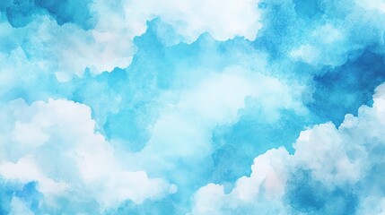 Serene Blue Sky with Soft Cloud Patterns