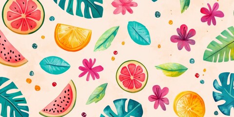 A fun, summery design perfect for your crafts and projects