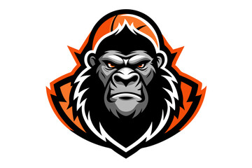 Tribal lion head vector art illustration, a wild cat king with a scary mask design