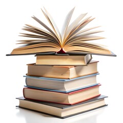 Fototapeta premium stack of books isolated