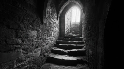 Stone Steps Leading to Light