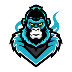 A scary tribal lion head, a vector illustration with a kingly design