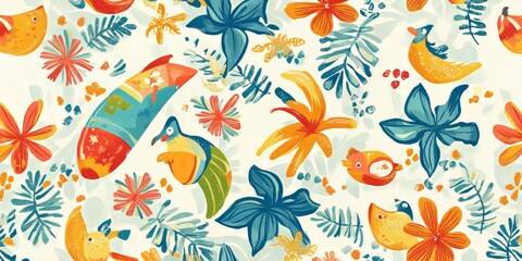 A fun, summery design perfect for your crafts and projects