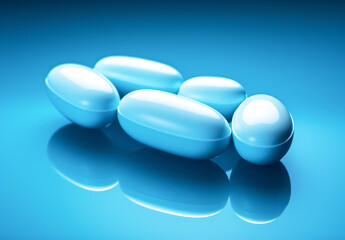 Closeup of medicinal pills. Healthcare and medical concept