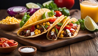 Delicious Tacos with Fresh Toppings