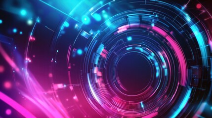 Obraz premium Abstract Futuristic Technology Background