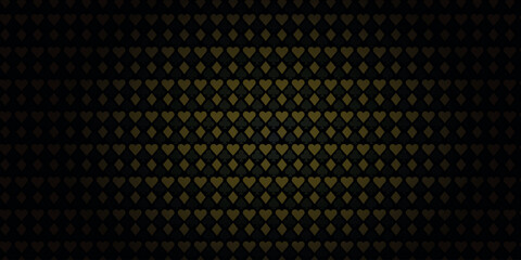 Seamless Gambling Card Suits Background black and gold