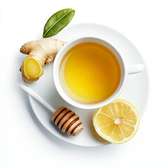 How about "Golden Elixir: A Harmony of Tea, Ginger, and Lemon"?






