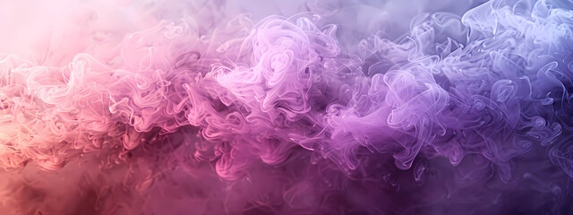 Fototapeta premium Abstract swirling smoke in shades of purple and pink creates a dreamy and atmospheric effect.