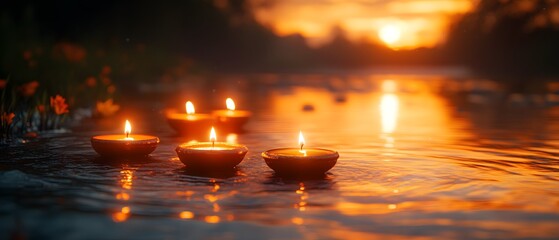 The Diyas or Indian style decorative lamps are characterized by their intricate designs using candles to illuminate the intricate patterns. They are often used during festivals such as Diwali.