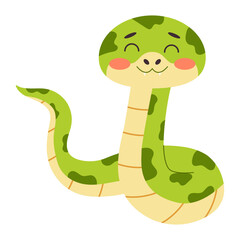 Snakes symbol of the New Year 2025. Vector illustration. 7