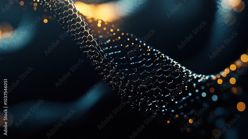 Poster abstract digital network: a mesmerizing close-up of a digital network, rendered in abstract form, wi