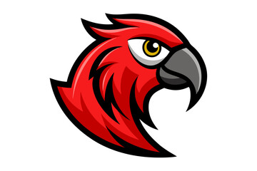 Vector illustration of a tribal eagle head, a cartoon rooster head, and a wild red rooster head, showcasing distinct bird designs