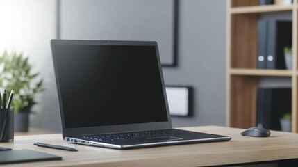 Sleek Workstation with Dual Monitor Setup