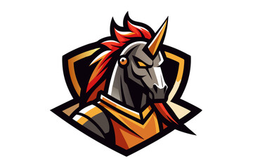 This wild horse head design features a vector illustration suitable as a tribal tattoo art symbol