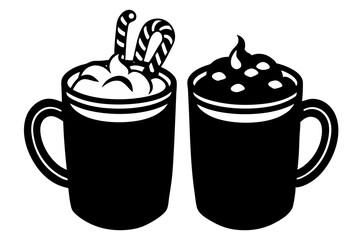  Christmas vector icon  illustrations. Holiday symbol. Line Xmas icons collection. Editable vector.