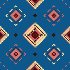 Geometric seamless pattern traditional design.
