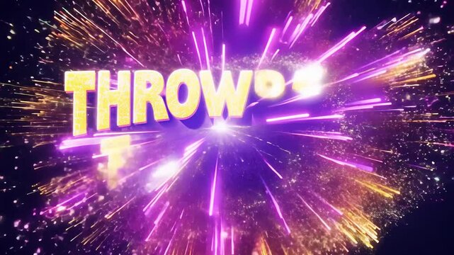 Vibrant Firework Animation with Throwback Thursday Typography