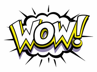 Comic effect line elements, featuring classic speech bubbles with word 