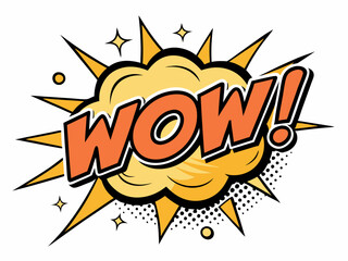 Comic effect line elements, featuring classic speech bubbles with word 