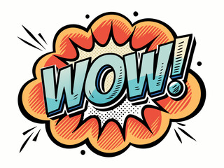 Comic effect line elements, featuring classic speech bubbles with word 