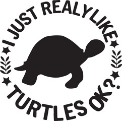 I just really like turtles ilustration