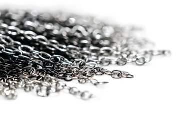 Micro Bead Micro Link Hair Extensions on Transparent Background Isolated