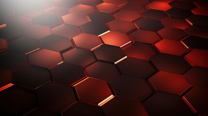 Abstract dark red texture background hexagon