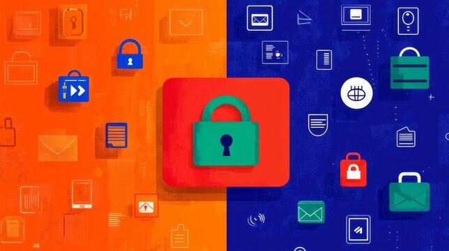 Secure Data Illustration.