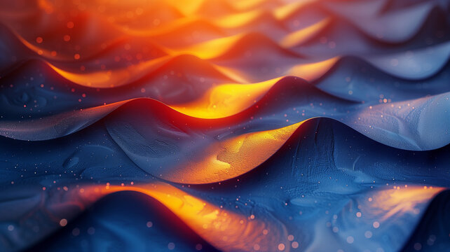 Nice waves. Wave. Dynamic Flowing backdrop. Abstract 3D Background of blue orange Waves 