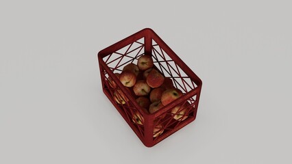 Fresh Apple in Crate