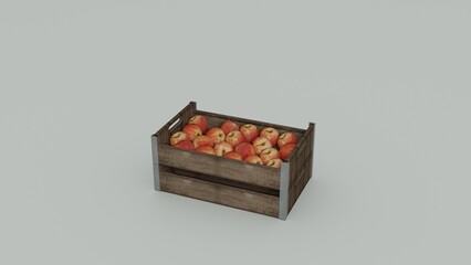 Fresh Apple in Crate