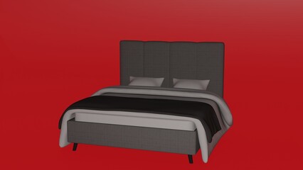 Bed and Bed Sheets or Blankets