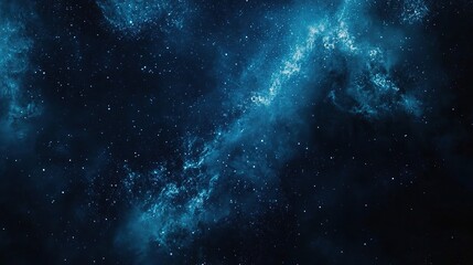 Cosmic Nebula: Celestial Dance of Blues 