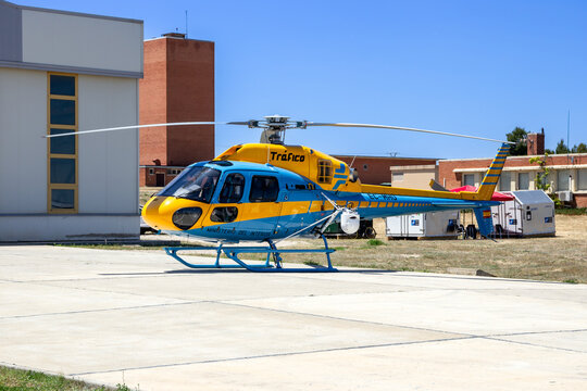 Airbus Helicopters AS.355 Ecureuil traffic helicopter from the Ministerio del Interior 